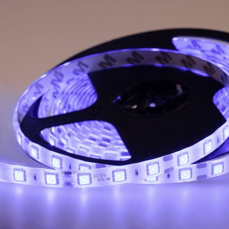 Лента светодиодная SMD 5050 14.4Вт/м 60LED/м 12В IP65 син. (уп.5м) NEON-NIGHT 141-493 446984