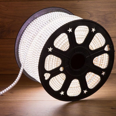 Лента светодиодная SMD3014 6.5x15мм 240LED/м 220В IP67 бел. (уп.100м) Neon-Night 142-803 1250792