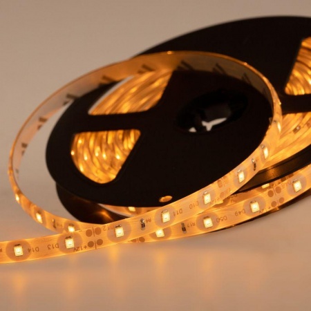 Лента светодиодная SMD3528 4.8Вт/м 60LED/м 12В IP65 желт. (уп.5м). NEON-NIGHT 141-352 452019