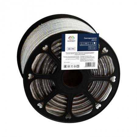 Лента светодиодная SMD5050 13х8мм 60LED/м 14.4Вт/м 220В IP67 бел. (уп.100м) NEON-NIGHT 142-105 509868