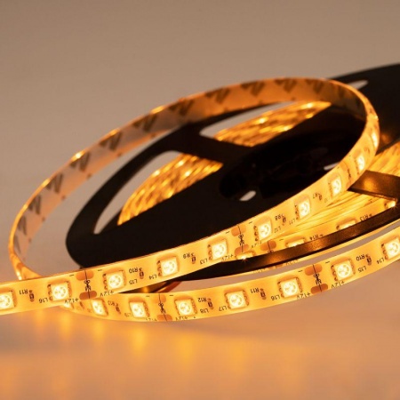 Лента светодиодная SMD5050 14.4Вт/м 60LED/м 12В IP65 желт. (уп. 5м) NEON-NIGHT 141-492 452024