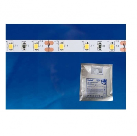 Лента светодиодная ULS-2835-60LED/м-8мм-IP20-DC24Вт-6Вт/м-5M-WW (уп.5м) Uniel UL-00002971 502148