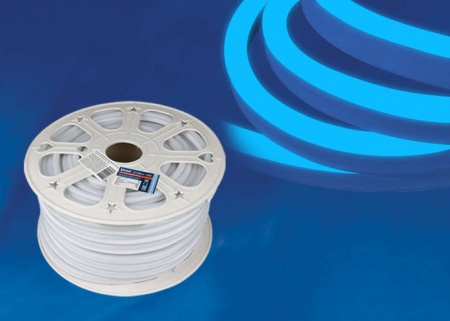 Лента светодиодная ULS-N21-2835-120LED/м-8мм-IP67-220В-8Вт/м-50M-BLUE NEON (уп.50м) Uniel UL-00002926 502143