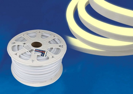 Лента светодиодная ULS-N21-2835-120LED/м-8мм-IP67-220В-8Вт/м-50M-WW NEON (уп.50м) Uniel UL-00002925 502145