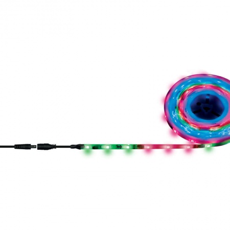 Лента светодиодная гибкая ULS-F20-5050-30LED/m-10mm-IP65-DC12V-7.2W/m-5M-RGB SMART на самоклеящейся основе RGB "Бегущий огонь" 7.2Вт/м (уп.5м) Uniel UL-00001860 485044