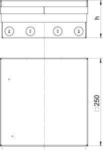 Лючок UDHOME9 2M MT V OBO 7427312 357710