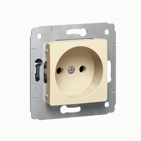 Механизм розетки 1-м СП Cariva 16А IP20 сл. кость Leg 773716 61748