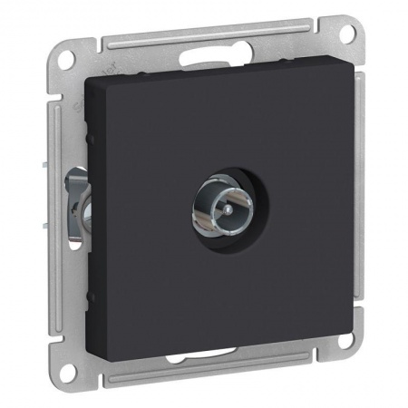 Механизм розетки TV ATLAS DESIGN оконечный 1DB карбон SchE ATN001091 1240559