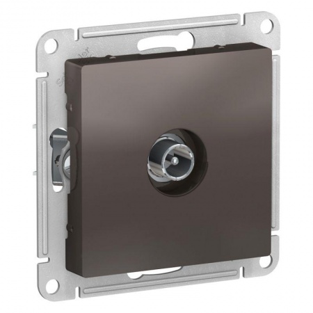 Механизм розетки TV ATLAS DESIGN проходной 4DB мокко SchE ATN000692 1240388