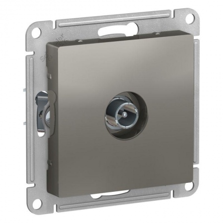 Механизм розетки TV ATLAS DESIGN проходной 4DB сталь SchE ATN000992 1240517