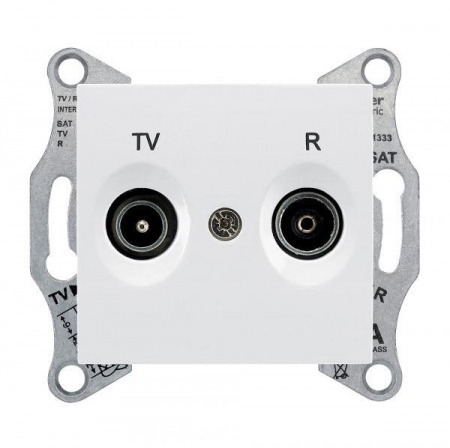 Механизм розетки TV-R 1-м СП Sedna оконечная бел. SchE SDN3301621 268825