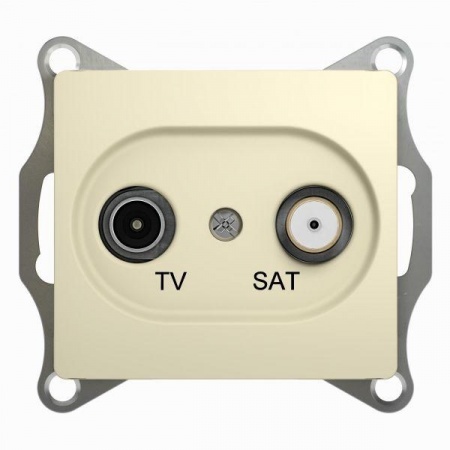 Механизм розетки TV-SAT 1-м СП Glossa 1DB беж. SchE GSL000297 275253