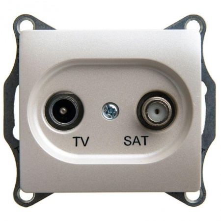 Механизм розетки TV-SAT Glossa 1DB оконечной перламутр SchE GSL000697 1180384