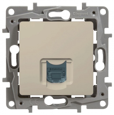 Механизм розетки информ. 1-м СП Etika RJ45 CAT.5 UTP сл. кость Leg 672341 1066931