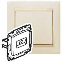 Механизм розетки информ. СП Valena 1хRJ45 CAT.6 FTP сл. кость Leg 774132 1014288