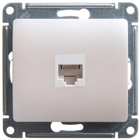 Механизм розетки комп. 1-м Glossa RJ45 CAT.5E перламутр SchE GSL000681K 1180351