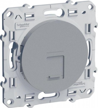 Механизм розетки комп. 1-м Odace RJ45 алюм. SchE S53R471 270123
