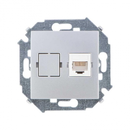 Механизм розетки комп. СП Simon15 RJ45 алюм. Simon 1591598-033 300935