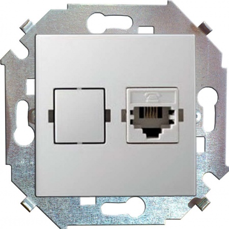 Механизм розетки комп. СП Simon15 RJ45 бел. Simon 1591598-030 261170