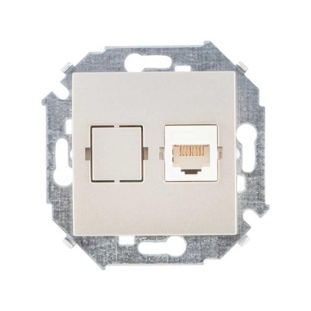 Механизм розетки комп. СП Simon15 RJ45 шампань Simon 1591598-034 300936