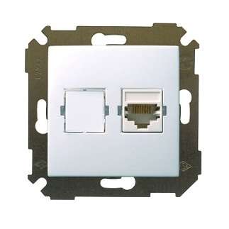 Механизм розетки комп. СП Simon34 RJ45 бел. Simon 34598-030 283116