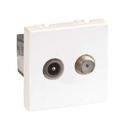 Механизм розетки СП TV-SAT Simon Connect винт. зажим бел. Simon K130A-9 284005