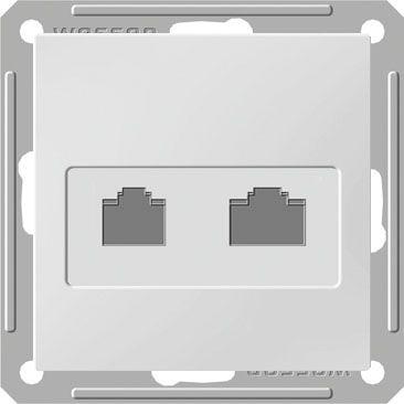 Механизм розетки телеф. + комп. 2-м СП W59 бел. SchE RSI-251TK5E-1-86 (РСИ-251ТК5Е-1-86) 205214