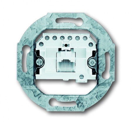 Механизм розетки телеф. 1-м 8 полюсов RJ11/12/RJ45 ISDN кат.3 ABB 0230-0-0378 268412