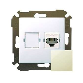 Механизм розетки телеф. СП Simon34 RJ11 сл. кость Simon 34480-031 283113