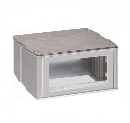 Мини-башня 2-сторонняя на 4-мод. К45 70х133х128 алюм. Simon Connect KT400-8 393854