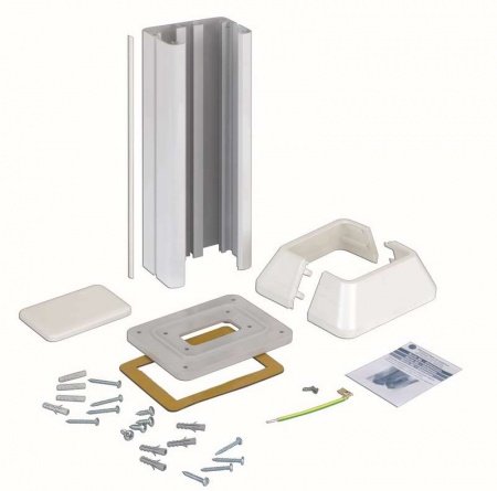 Мини-колонна 1сторона на 2 S-мод. 336х71.5(125)х109.5(164)мм бел. Simon Connect ALC312-9 288909