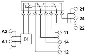 Модуль релейный PLC-RSC-24UC/21-21 Phoenix Contact 2967073 417645