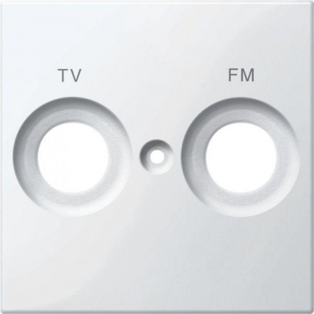 Накладка для роз. FM и TV Merten с маркир. полярно бел. SchE MTN299919 271017