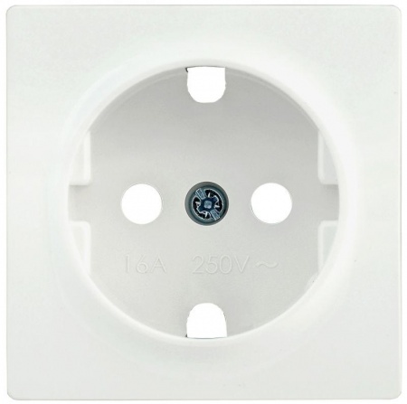 Накладка розетка BOLERO НР-1-1-ББ с заземл. бел. ИЭК ENB11-R-K01 1233558