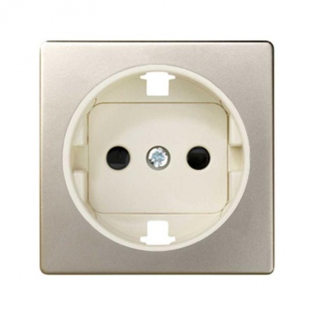 Накладка розетки Simon82 с заземл. шампань/сл. кость 82041-64 326591