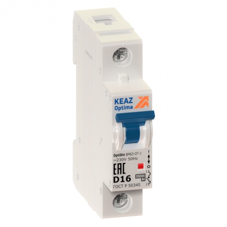 Ограничитель тока 1п D 25А OptiDin BM63-OT УХЛ3 КЭАЗ 219953 328816