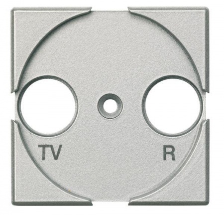 Панель лицевая для роз. TV + FM Axolute алюм. Leg BTC HC4204 1038788
