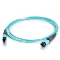 Патч-корд FHD-MC3-503-MPOM12/PS-MPOM12/PS-A-2M-LSZH-AQ волоконно-оптический MPO (папа)-MPO (папа) тип A 12 волокон 50/125 (OM3) 40/100G LSZH 2м Hyperline 44864 442082