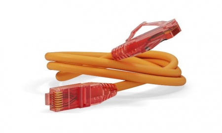 Патч-корд PC-LPM-UTP-RJ45-RJ45-C5e-0.3M-LSZH-OR U/UTP кат.5е LSZH 0.3м оранж. Hyperline 229927 1200915