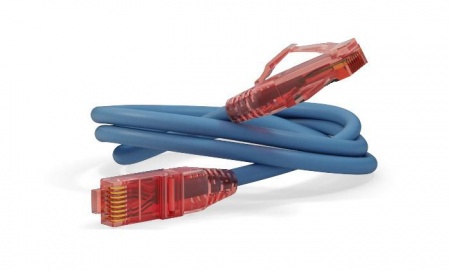 Патч-корд PC-LPM-UTP-RJ45-RJ45-C5e-1M-LSZH-BL U/UTP кат.5е LSZH 1м син. Hyperline 30885 420476