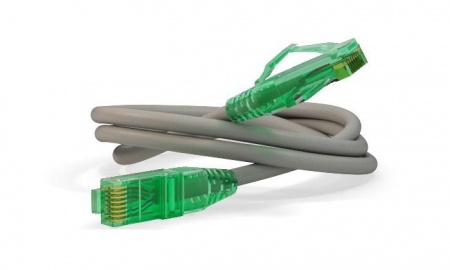 Патч-корд PC-LPM-UTP-RJ45-RJ45-C6a-2M-LSZH-GY UTP кат.6а 10G LSZH 2м сер. Hyperline 222252 382547