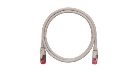 Патч-корд S/FTP 4 пары кат.6a (класс Ea) 500МГц 2хRJ45/8P8C BC (чистая медь) 26AWG (7х0.165мм) LSZH нг(А)-HFLTx сер. 0.3м NIKOMAX NMC-PC4SA55B-003-C-GY 494230