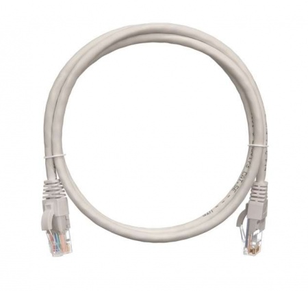 Патч-корд U/UTP 5е RJ45/8P8C 4 пары PVC с защитной защелкой мж 1м сер. NIKOMAX NMC-PC4UD55B-010-GY 509973