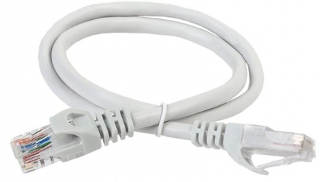 Патч-корд кат.5е UTP 1.5м сер. ITK PC01-C5EU-1M5 410469