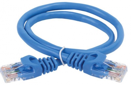 Патч-корд кат.5е UTP 1м син. ITK PC03-C5EU-1M 301918