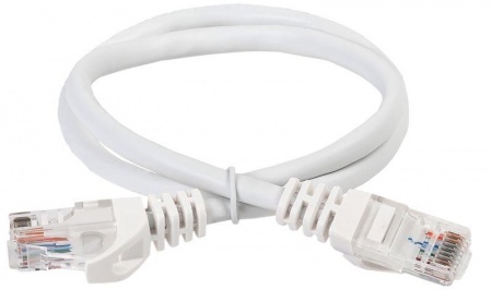 Патч-корд кат.5е UTP 3м бел. ITK PC08-C5EU-3M 410416