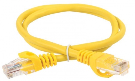 Патч-корд кат.5е UTP 3м жел. ITK PC05-C5EU-3M 410419