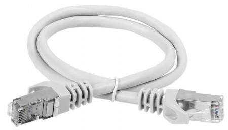 Патч-корд кат.6A S/FTP LSZH 10м сер. ITK PC01-C6ASL-10M 411474