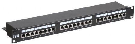 Патч-панель 1U кат.5е STP 24 порта (IDC Dual) ITK PP24-1UC5ES-D05 301895