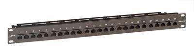 Патч-панель телефонная 19дюйм 1U CAT3 RJ45 LSA 25 портов ДКС RN3PP251BK 1240603